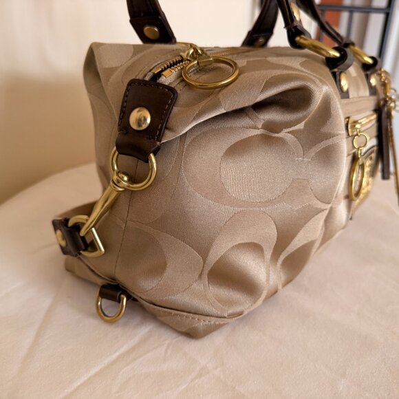 Authentic Coach Signature Handbag – Beige/Brown, 12" x 6" x 6" - Picture 10 of 15